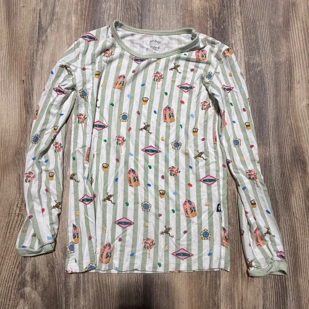 Kyte Baby Harry Potter Top Green Striped Honeydukes Whimsical